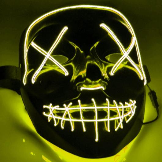 El Wire Purge LED Mask Gul