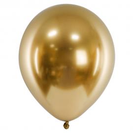 Chrome Latexballonger Guld 50-pack