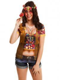 Hippie Tjej T-Shirt