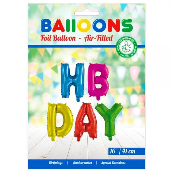 Folieballonger Happy Birthday Flerfrgade