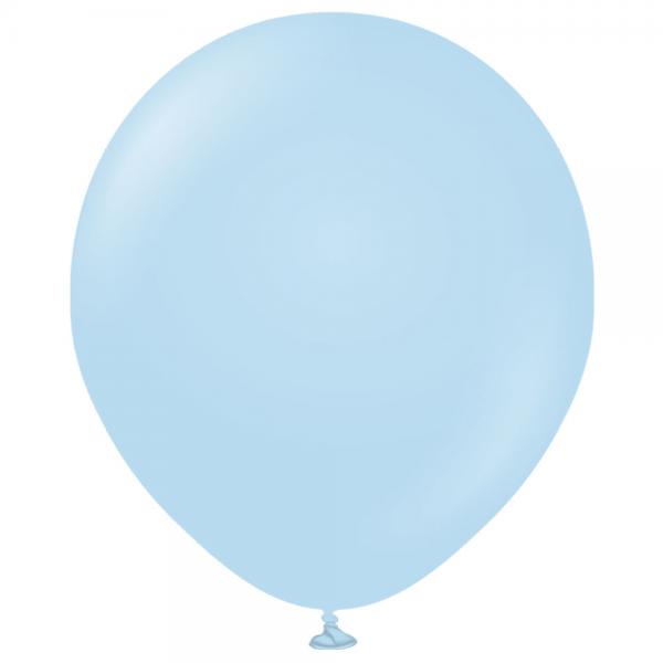 Premium Stora Latexballonger Macaron Blue