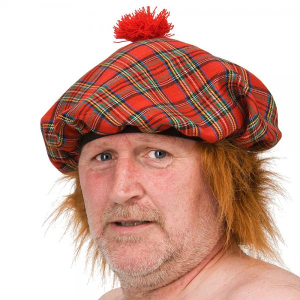 Rutig Skotsk Hatt med Hr