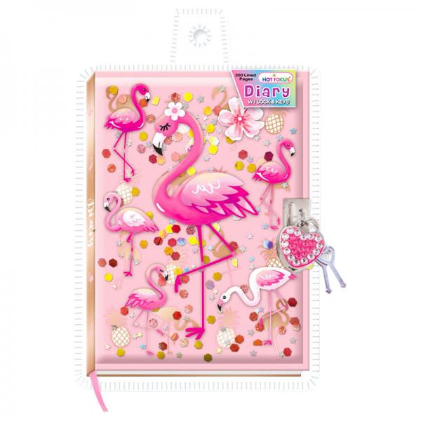 Flamingo Dagbok med Ls