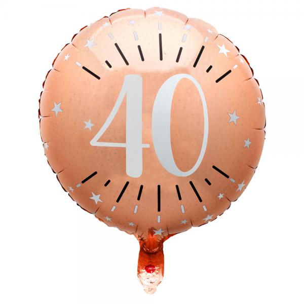 40 rs Folieballong Birthday Party Roseguld