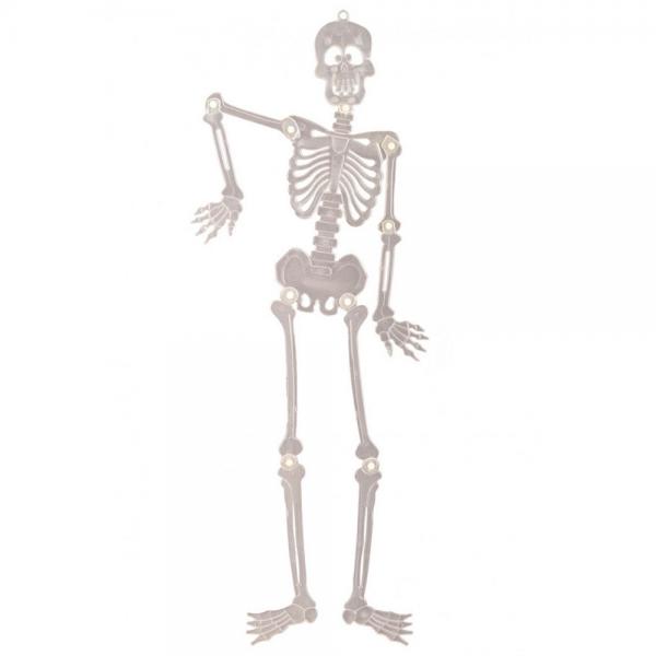 Hngande Sjlvlysande Skelett 90 cm