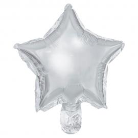 Folieballonger Stjärna Silver 25-pack