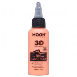 Moon Glow Självlysande Textilfärg Orange 30 ml