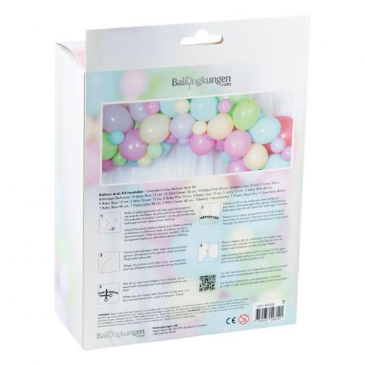 Ballongbåge Kit Pastell Mix