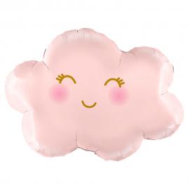 Moln Folieballong Satin Pastellrosa