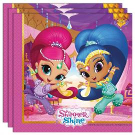 Shimmer och Shine Glitter Friends Servetter