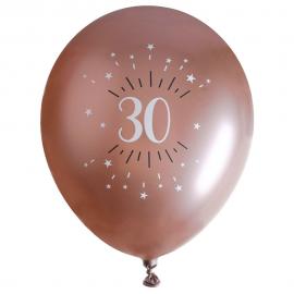 Ballonger 30 År Birthday Party Roseguld