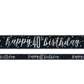 Happy 40th Birthday Banderoll