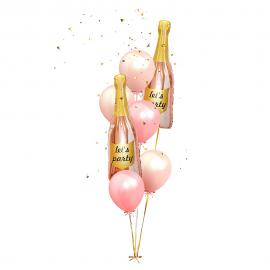Let's Party Folieballong Champagneflaska