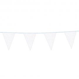 Flaggirlang Glitter Krämvit