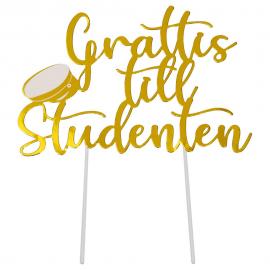 Tårtdekoration Grattis Till Studenten