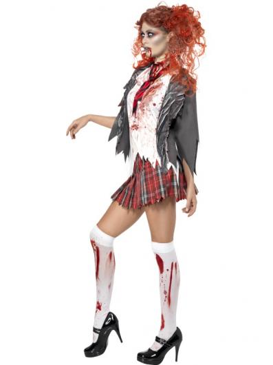 Zombie Skolflicka Maskeraddrkt