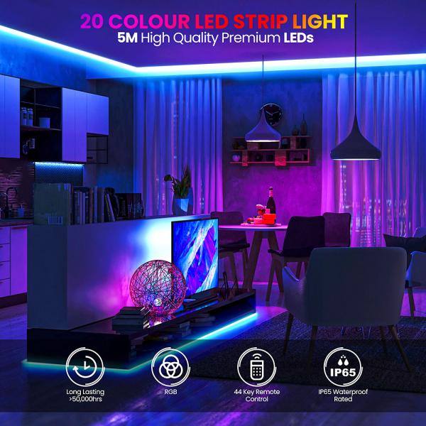 Flerfrgad LED Strip 10 meter