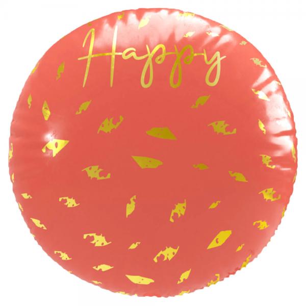 Happy B-Day 3D Folieballong Golden Dusk