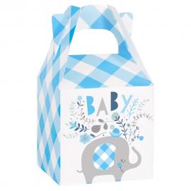 Babyshower Presentaskar Elefant Blå