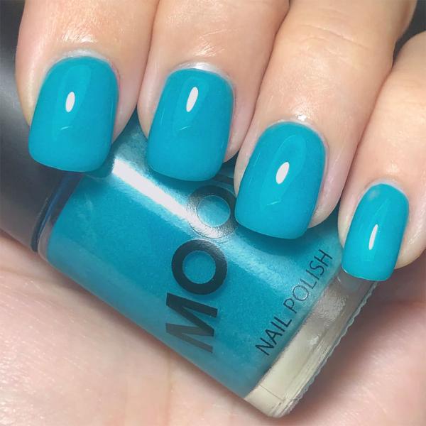 Moon Glow Sjlvlysande Nagellack Bl