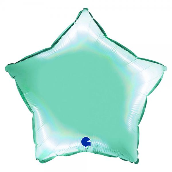 Ballong Stjrna Holografisk Platinum Tiffany