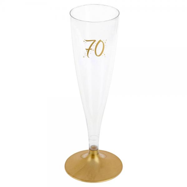 70-rs Champagneglas Flergngs Guld