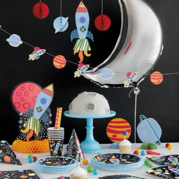Rymden Folieballong Happy Birthday Outer Space