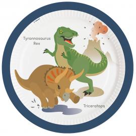 Happy Dinosaur Papperstallrikar