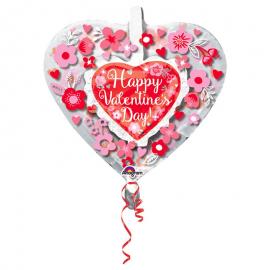 Happy Valentines Day Dubbelballong