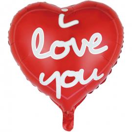 I Love You Hjärta Folieballong