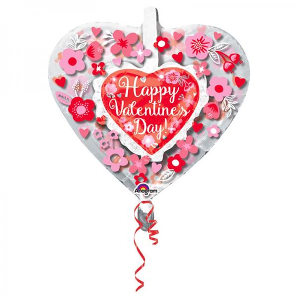 Happy Valentines Day Dubbelballong