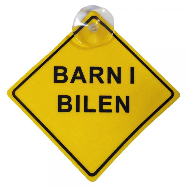 Barn I Bilen Skylt