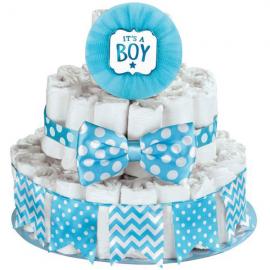 Baby Shower Blöjtårta Kit It's a Boy