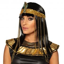 Egyptisk Peruk med Pannband
