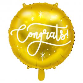 Congrats Folieballong Guld