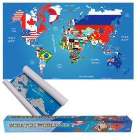 Scratch World Map Flaggor