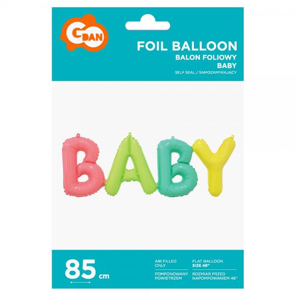 Baby Folieballong Pastell