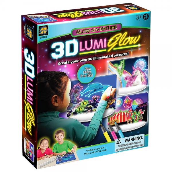 3D Ritplatta Lumi Glow Adventure