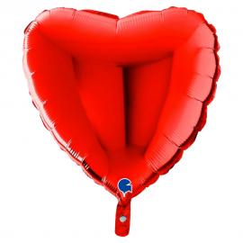 Hjärta Folieballong Röd