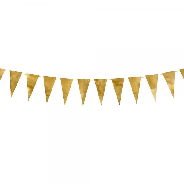 DIY Flaggirlang Guld