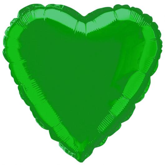 Folieballong Hjärta Grön