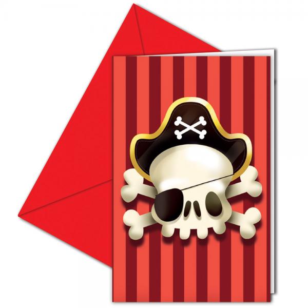Powerful Pirates Inbjudningskort
