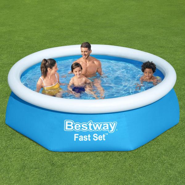 Bestway Uppblsbar Pool med Filter Fast Set