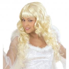 Lockig Blond Ängel Peruk