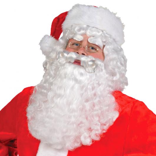 Jultomte Peruk med Skgg och gonbryn