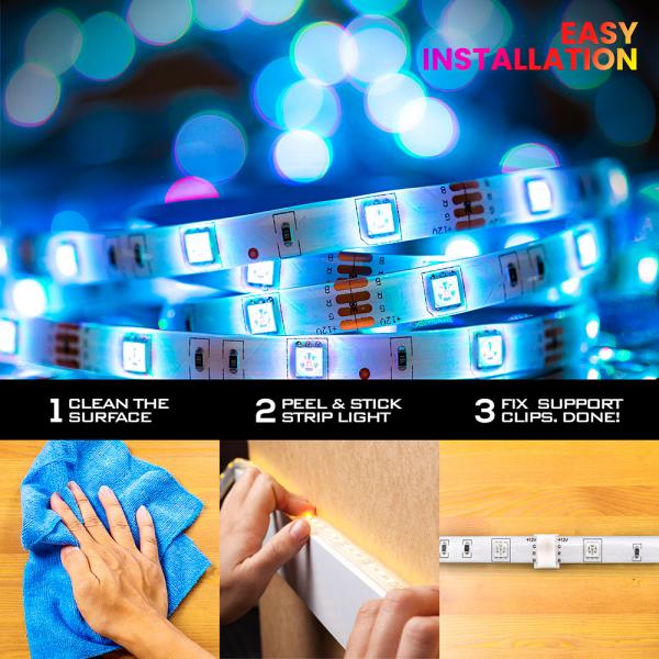 Flerfrgad LED Strip 10 meter