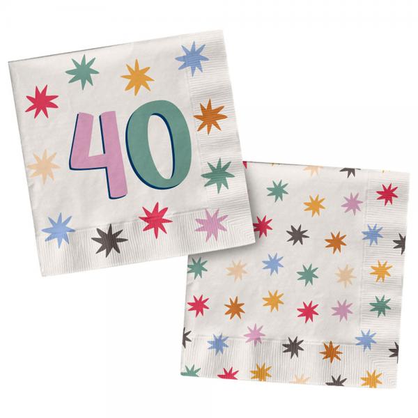 Pappersservetter med Stjrnor 40 r 20-pack