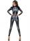 Svart Skelett Catsuit Maskeraddrkt