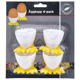 Äggkoppar med Kycklingfötter i Plast