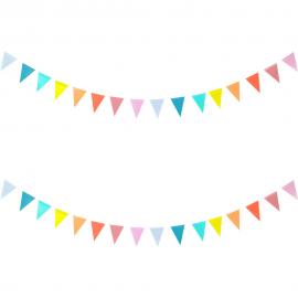Flaggirlang Pastell Liten